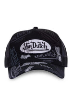 Black graffiti style trucker cap - Image n°4