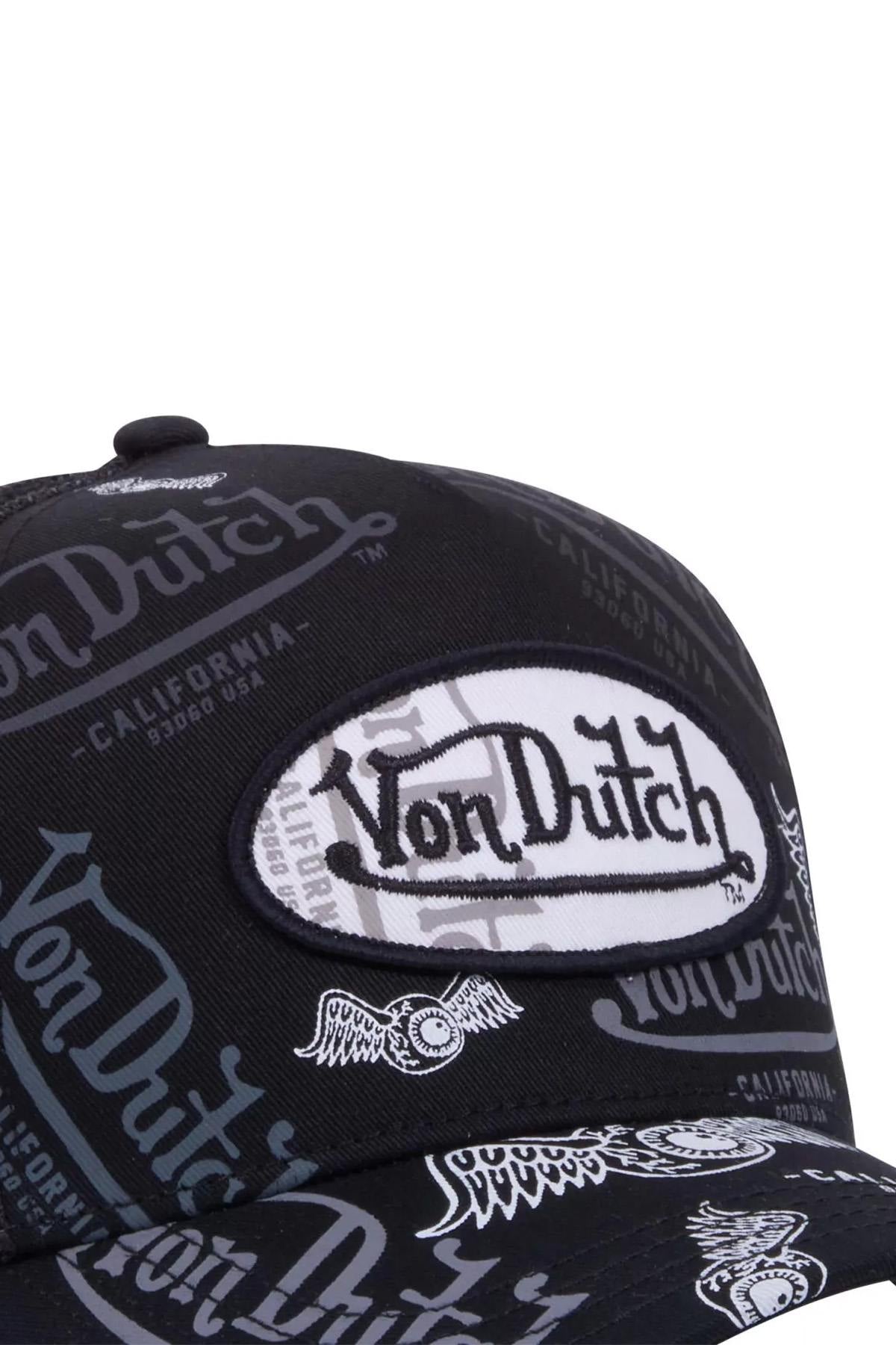 Black graffiti style trucker cap - Image n°3
