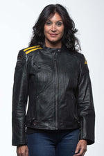 Black sheep leather jacket, sporty and all-season from 24h Le Mans. - Image n°4