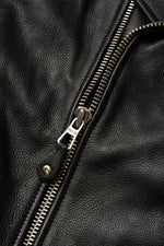 Thick black leather Bikerjacket - Image n°6