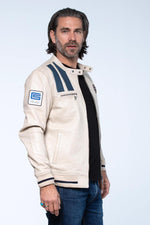 Shelby ecru sheepskin leather jacket - Image n°6