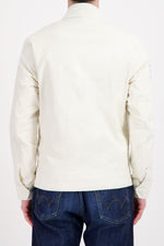 Cream textile jacket with racing pattern - Image n°5