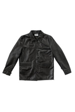 Black horsehide car coat, 1940s-inspired. Slim, durable, timeless. - Image n°8