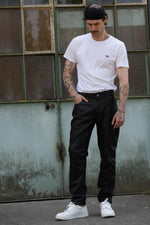 Men's black leather trousers - Image n°6