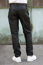 Men's black leather trousers - Image n°7
