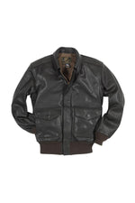Military-grade goatskin A-2 jacket: timeless design, modern fit. - Image n°12