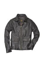 1930s US Navy flight jacket in brown goatskin, slim-fit and timeless. - Image n°2