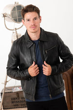 Redskins' black lambskin jacket: sleek, timeless, and stylish. - Image n°2