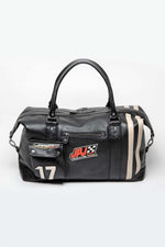 Jean Pierre Jarier 48h travel bag in Black leather - Image n°1