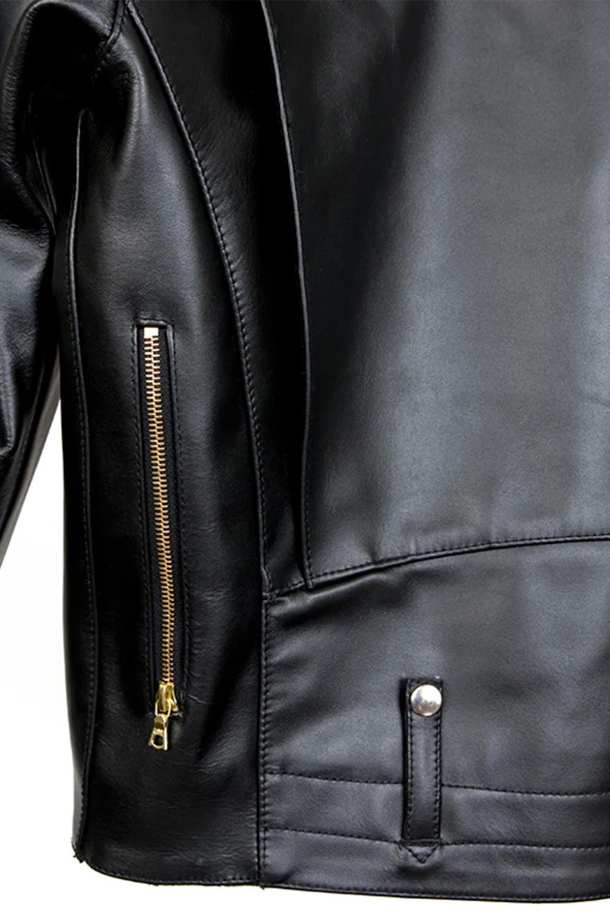 Biker leather jacket with D-Pocket - Image n°6