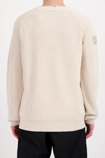 Sand-colored knitted sweater - Image n°5