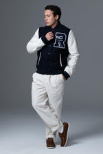 Redskins' Ford Hatch: navy leather and white nylon for urban style. - Image n°3