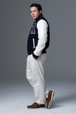 Redskins' Ford Hatch: navy leather and white nylon for urban style. - Image n°4