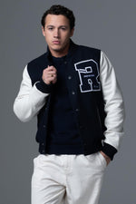 Redskins' Ford Hatch: navy leather and white nylon for urban style. - Image n°2
