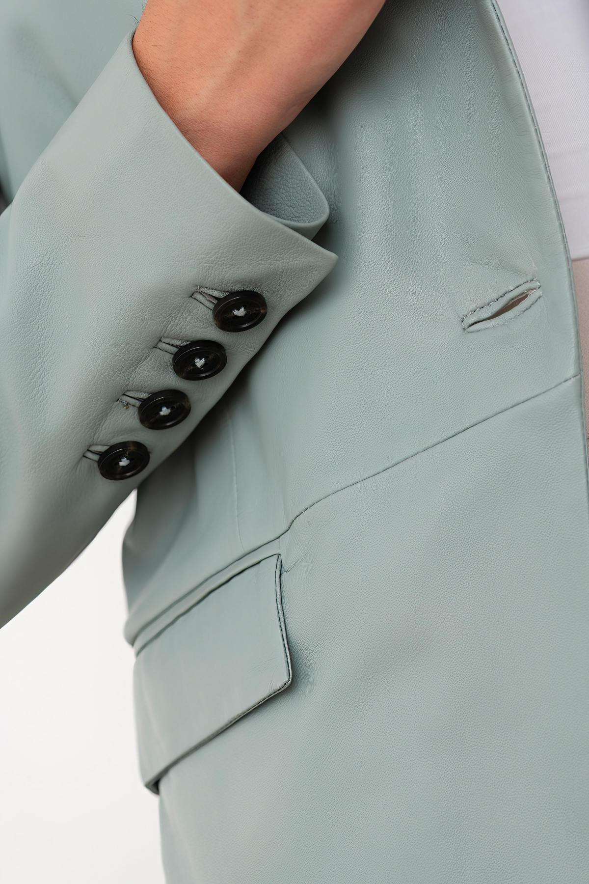 Slim-fit Virtua 641 in almond sheepskin leather-timeless elegance. - Image n°3
