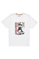 T-shirt con grafica bianca Steve McQueen - Image n°3