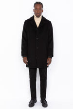 Black long buttoned coat - Image n°2