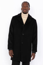 Black long buttoned coat - Image n°5