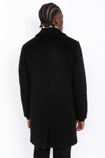 Black long buttoned coat - Image n°3
