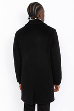 Black long buttoned coat - Image n°3