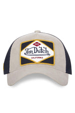 Navy blue and white corduroy cap - Image n°2