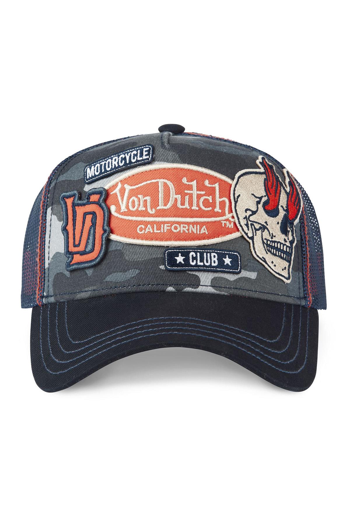 Camouflage pattern trucker cap with patches - Image n°4