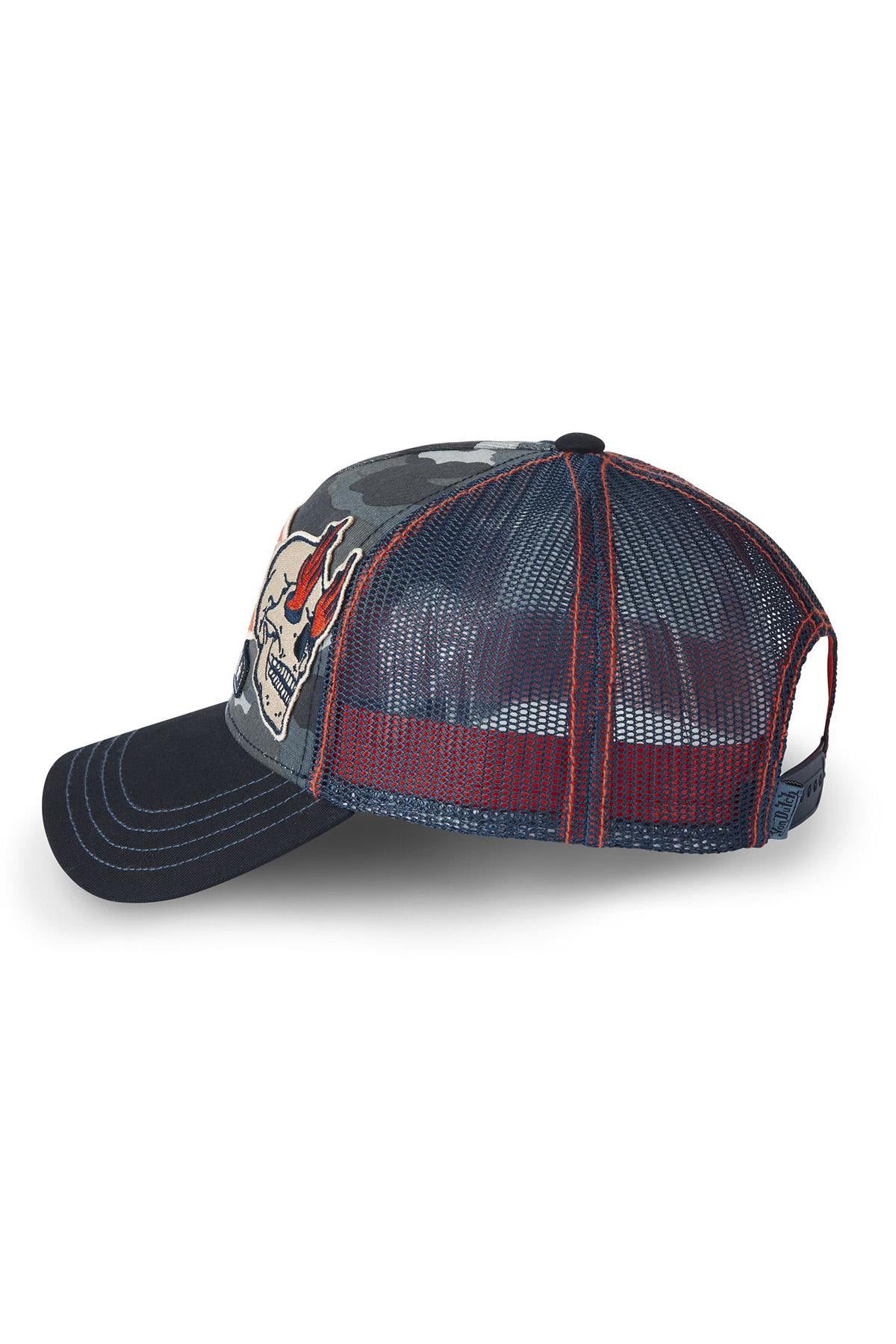 Camouflage pattern trucker cap with patches - Image n°3