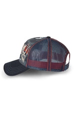 Camouflage pattern trucker cap with patches - Image n°3