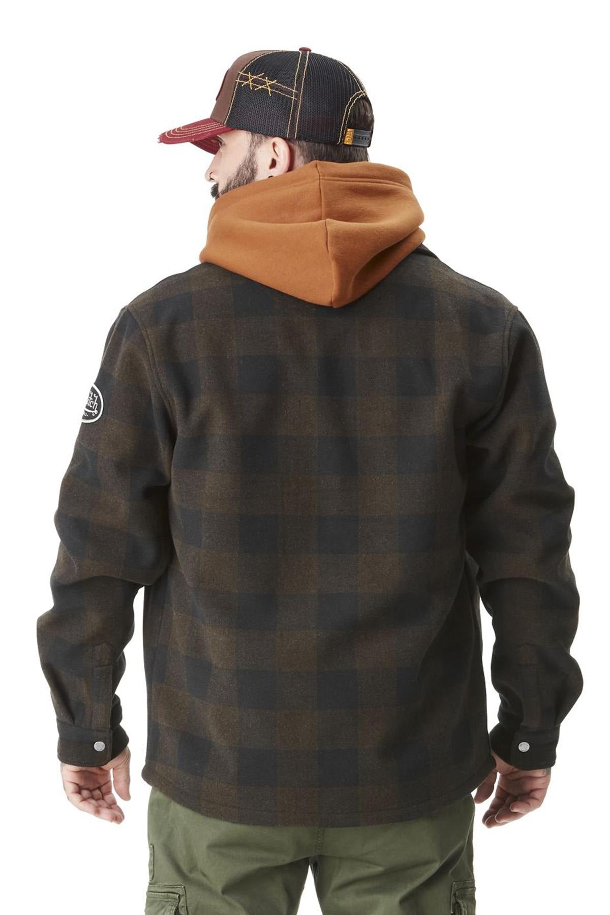 Brown plaid overshirt - Image n°2