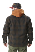 Brown plaid overshirt - Image n°2