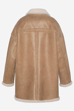 Long reversible double-sided sheepskin coat - Image n°10