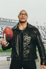Slim-fit trucker jacket in full-grain cowhide, crafted by Schott USA. - Image n°2