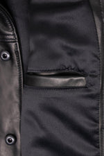 Slim-fit trucker jacket in full-grain cowhide, crafted by Schott USA. - Image n°10