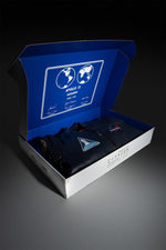 Limited-edition navy sheepskin jacket inspired by Apollo 13's legacy. - Image n°6