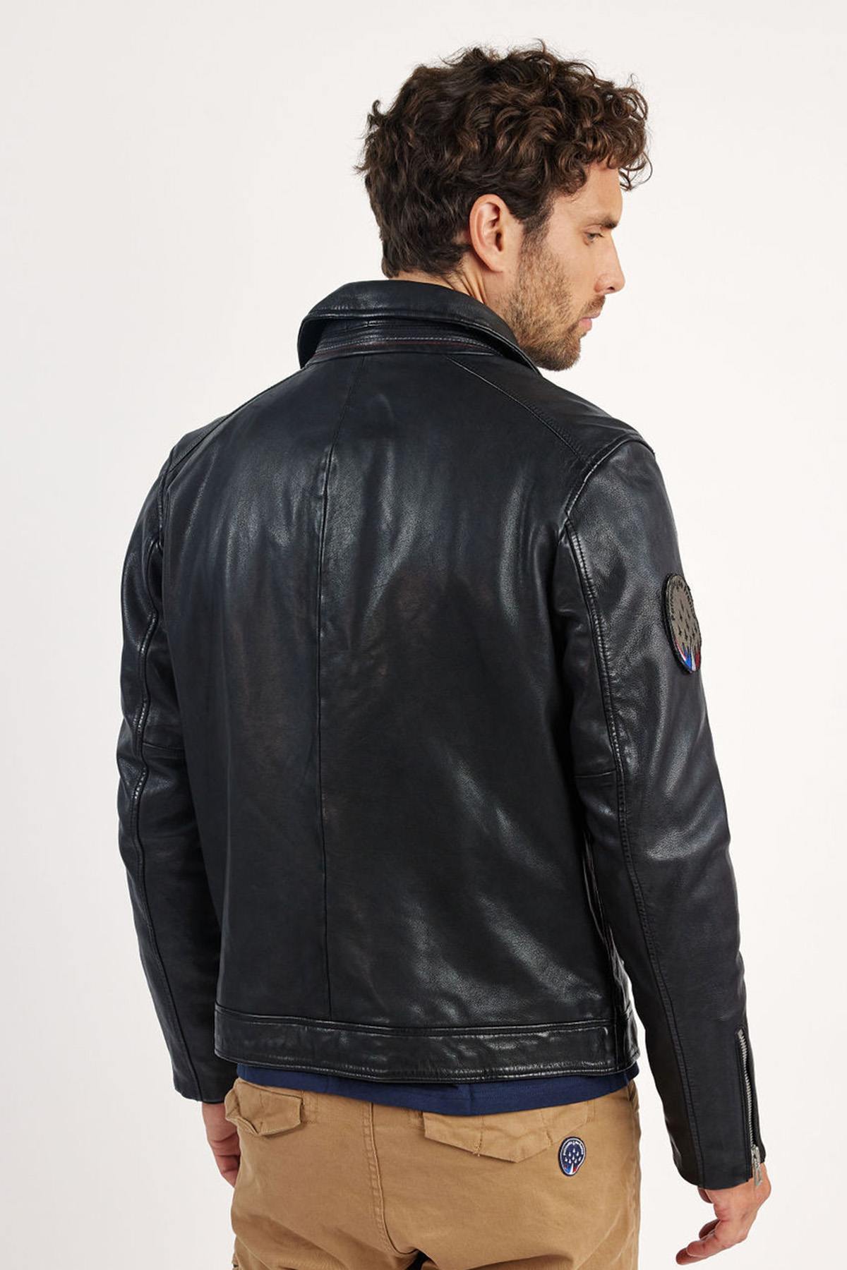 Redskins' sheepskin aviator jacket, inspired by classic pilot styles. - Image n°4