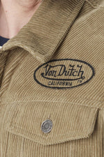 Embroidered cotton velvet jacket - Image n°3