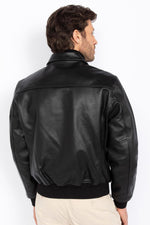 Black cowhide jacket by Schott NYC-timeless, rugged, and versatile. - Image n°3