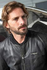 Aeronautica Militare's NERO bomber in full-grain sheep leather. - Image n°4