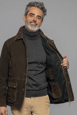 Regular-fit jacket in burnt suede goat leather, timeless and refined. - Image n°7