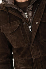 A Moka bonded suede jacket, sleek and versatile for three seasons. - Image n°4