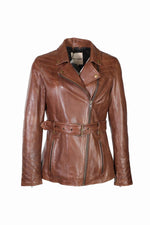 Timeless sheepskin jacket in bison leather, slim fit and polished. - Image n°8