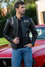A 24H Le Mans-licensed lambskin jacket, inspired by Brando's biker style. - Image n°3