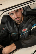Iconic black sheepskin jacket from the 24 Hours of Le Mans collection. - Image n°2