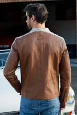 ROY TOBACCO sheep leather jacket. Soft, light, and timelessly cool. - Image n°2