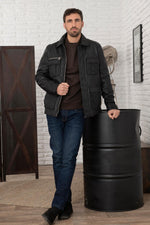 A goatskin jacket with regular fit, zip closure, and multiple pockets. - Image n°2