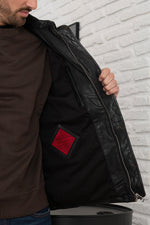 A goatskin jacket with regular fit, zip closure, and multiple pockets. - Image n°6