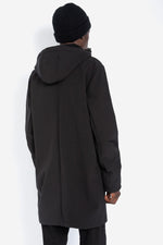 Black water-repellent urban jacket - Image n°3