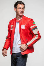 Ayrton Senna Red Leather Racing Jacket - Image n°14