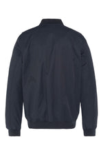 Navy blue textile bomber jacket - Image n°2