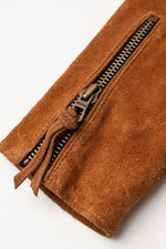 Fringed cowhide suede jacket - Image n°9